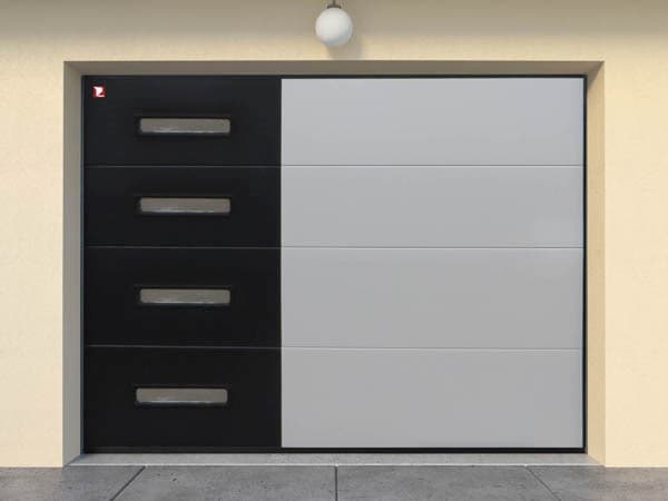 Porte de garage MCA Noir et Blanc - PROP ASSUR IT & Telecom Solutions in Benin, Togo, and Africa